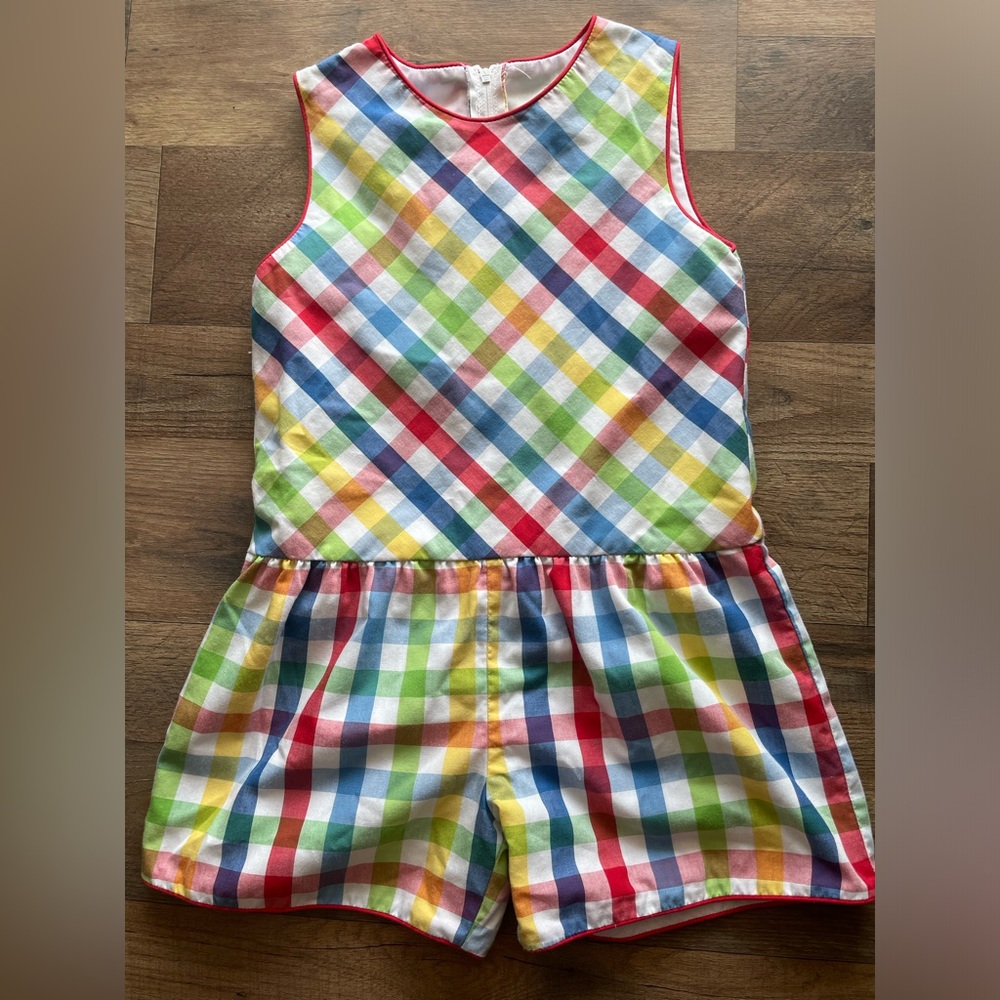 The Beaufort Bonnet Company Colorful Plaid Kids Matching Set